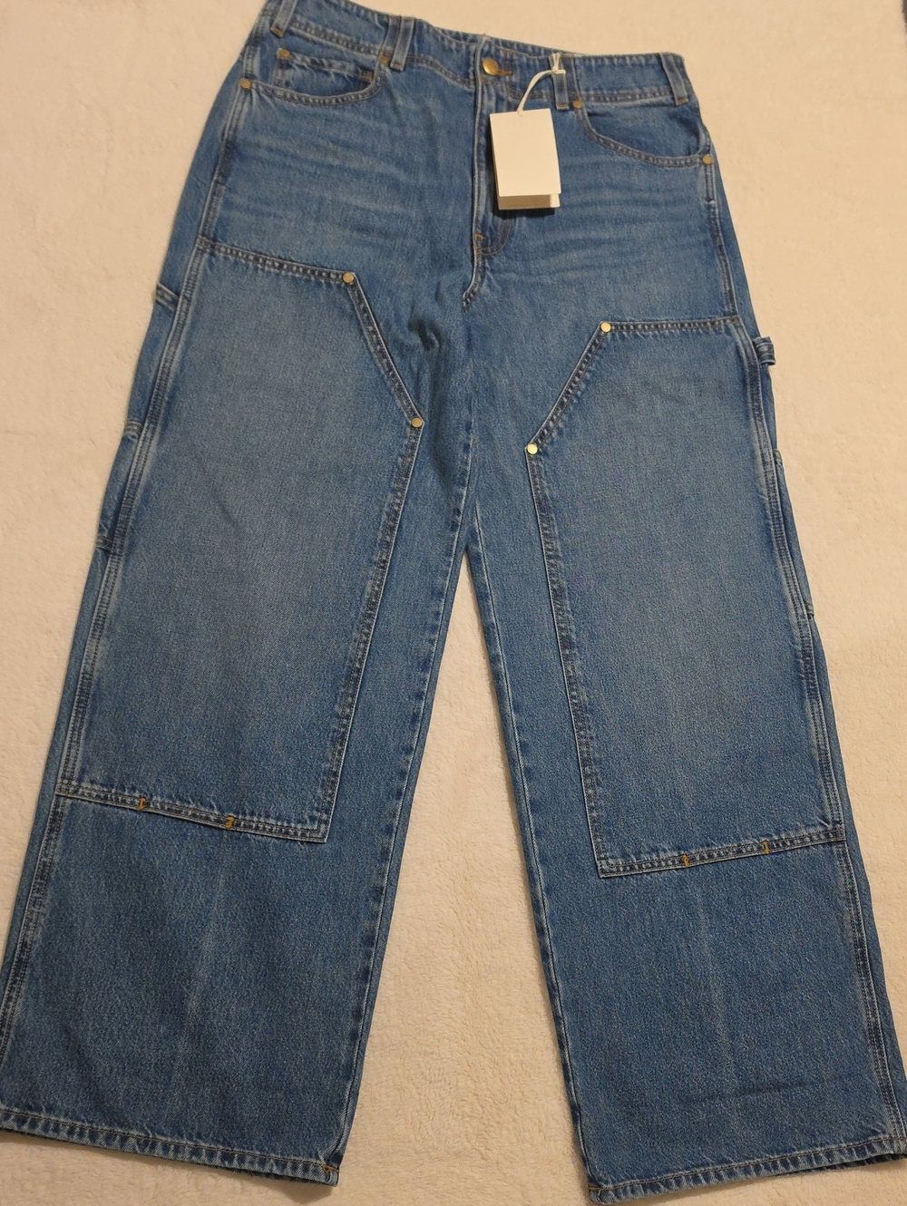 NWT Ulla Johnson Size 30 The Olympia Jran Danube Medium Indigo Wash